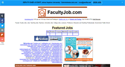 Desktop Screenshot of facultyjob.com