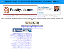 Tablet Screenshot of facultyjob.com